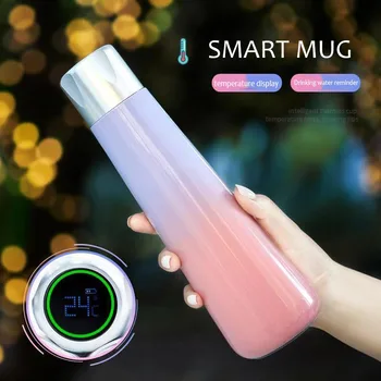 Nové inteligentné pohár pripomienka drink cup, z nehrdzavejúcej ocele guľka pohár 316 dámy pohár tvorivé osobnosti pohár