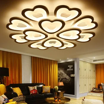 Moderné Akryl Srdcia LEDCeiling Svetlo Domov obývacia izba, spálňa štúdia lampa obchodného miesta osvetlenie stropné svietidlo AC110-240V