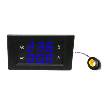 50A AC Digitálny Duálny LED Displej Voltmeter Ammeter Amp Voltové Napätie Prúd Meter Tester s Vysokou Presnosťou