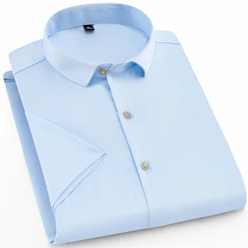 Horúce tričko mužov 2018 pánske krátke puzdre tričko pánske košele bežné slim fit business bežné tričko