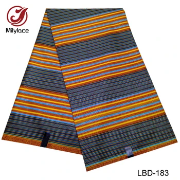 2018 naozajstný Polyester vosk textílie 6 metrov za veľa hot predaj afrických ankara vosk textílie pre odev LBD-180-186