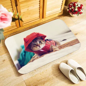 40x60cm vonkajší vchod rohožky cute cat art tlač fotografií na malej ploche koberec pre spálne, kuchyne, chodby rohožky anti-slip dvere mat