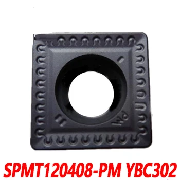 ZCC Originálne SPMT SPMT120408-PM YBC302 Karbidu vložiť CNC sústruhu čepeľ 10pcs na zabezpečovanie Kvality, Efektívne a trvalé 120408
