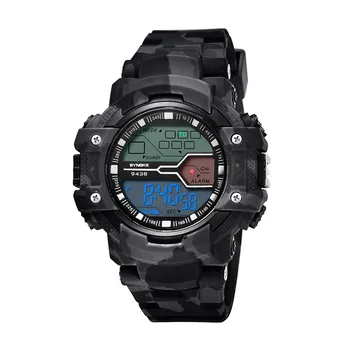 Luxusné Značky Pánske Športové Hodinky Multi Funkcia Vojenské hodinky mužov vodotesný LED Digitálny Duálny Pohyb Náramkové hodinky 2018