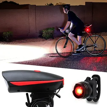 Cyklistické Svetlo LED Horský Bicykel predné Svetlomety A zadné svetlo Žiary Blesku Nabíjanie pomocou pripojenia USB Cyklistické Príslušenstvo Svetlá Nepremokavé