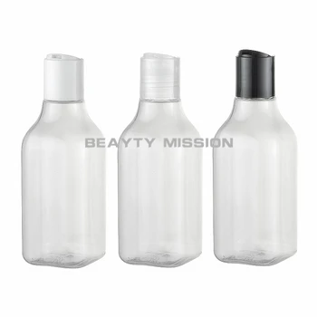KRÁSY ÚLOHOU 24 ks/veľa 200 ml prázdne transparentné disk top kozmetický PET lotion fľaše,200cc clear shampoo plastový obal spp