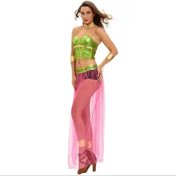 Arabské kostým Dievča exy Bielizeň, Šaty Pól Tanečné Oblečenie, Brušný Tanec Indický Tanec Predstavenia Hry Uniformy Sexy Kostýmy Nastaviť