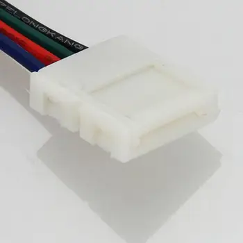 1/10 Ks 10 mm 4 Pin Dve Konektor Led Pásy Konektor 5050 RGB RGBW LED Pásy Ľahké SM Konektor JST Drôtené Káblové