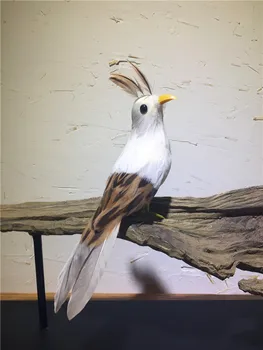 Malé roztomilé simulácia vták model plastická a kožušín, vták bábiky darček asi 20 cm 0680