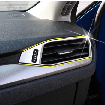 2 ks Auto ABS Predné Oboch Stranách Klimatizácia Zásuvky Dekorácie Kryt pre Ford FOCUS 4 MK4 2019 2020