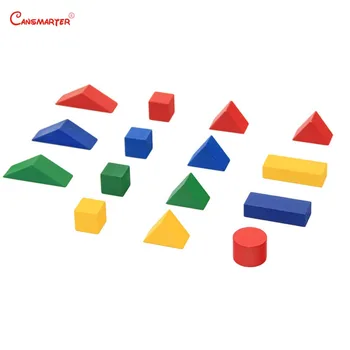 Montessori V Kombinácii Geometrie Bloky, Dosky Matematika Hračky, Učebné Pomôcky, Zelená Žltá Mozgu Rozvíjať Detské Vzdelávacie Hračky Hry G069-3
