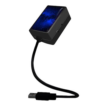 USB Interiéru Vozidla Strechy Atmosféru Starrry Sky Lampa LED Projektor Star Nočné Svetlo
