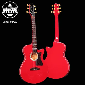 Drevené Ručne Miniatúrne Gitara Model gitary-044AC Gitara Displej s puzdrom a Stojanom (Nie Skutočné Gitaru! pre Zobrazenie Iba!)