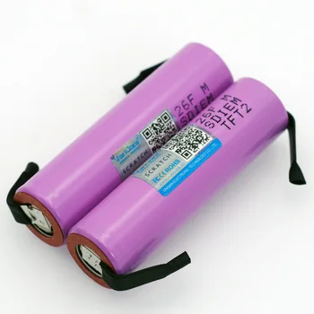 4PCSVariCore Pôvodné 18650 3,7 V 2600mAh nabíjateľná batéria pre Samsung batérie ICR18650-26F Priemyselné pouţitie+DIY Nikel
