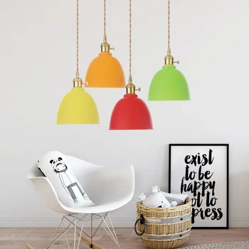 Priemyselné Prívesok Svetlo Multicolor visí lampa E27 Vintage stropné svetlá moderné zavesiť svetlo Spálne, Obývacia izba Domáce dekorácie