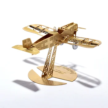 1/160 3D Kovov Puzzle Lietadlo Montáž modelov Mini Lietadiel Model Auta