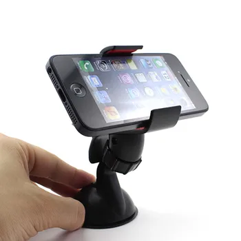 Držiak do auta 360 Rotujúce Držiteľ Klip pre iPhone 6/7/8/X 10 Nexus 4 A Galaxy S6/S7 Poznámka 5 GPS, iPod (Biela+Čierna)
