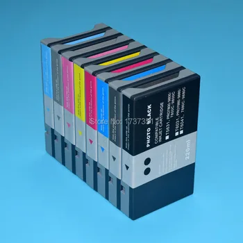 8color t5621 T5621-T5628 220ml Plný vopred vyplnené atramentových zásobníkov s pigmentový atrament pre Epson Stylus Pro 9800 tlačiareň