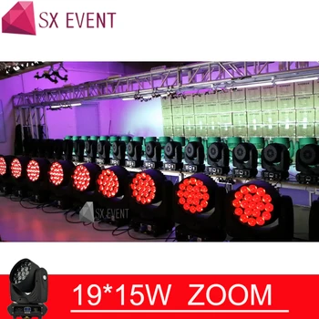 19x15w RGBW 4in1 Lúč Umývanie Pohyblivé Hlavy Svetla S Zoom Funkcia Podsvietenie Dj Svetlo Na Disco Stage LED Wash lúč zoom 10pcs/veľa