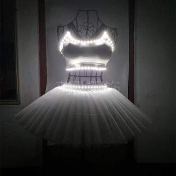 Luminiscenčné Baletné šaty Led Fluorescencie Tanečné šaty Fáze Ísť profesionálne balet tutu sukne baletné oblečenie pre deti