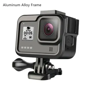 Odolný Kovový Ochranný Rám Prípade Videokamera Bývanie Shell Chránič pre GoPro Hero 8 Akčné Kamery Príslušenstvo