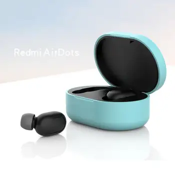 Nové Najnovšie Silikónový Ochranný Kryt puzdro Pre Xiao Redmi Airdots TWS Bluetooth Slúchadlo Headset Video Prenosné Príslušenstvo