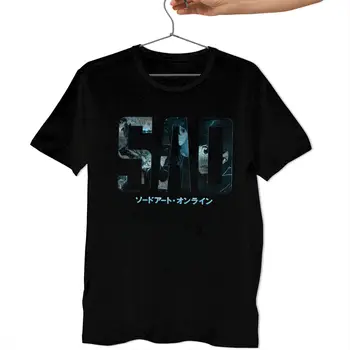 Sao Kirito T Shirt Sword Art Online T-Shirt XXX Short-Sleeve Tee Tričko Zábava Vytlačené Muž Bežné Bavlnené Tričko