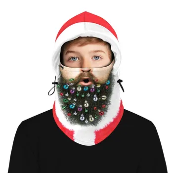 Vianočné Santa Claus Snehuliak Zimné Outdoorové Teplé Fleece Klobúk Ochrannú Masku Na Tvár Kapota Spp Lyžovanie Na Koni Športové Teplejšie Kukla