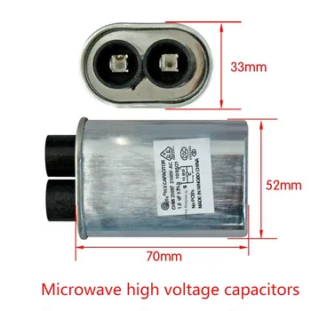 1pc 1.00 UF 2100V mikrovlnná vysoké napätie kondenzátora vysoké napätie kondenzátora malej veľkosti