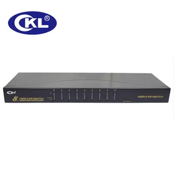 KVM Prepínač HDMI 8 Port USB, PS/2 Podpora Auto Scan pre Počítače, Servery, Notebook, DVR, NVR 1080P 3D Rack Mount CKL-9138H